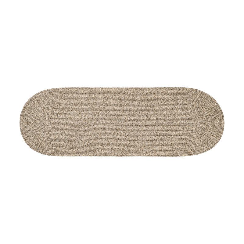 Seline Synthetic Geometric Indoor / Outdoor Rug, Oval Runner 2' x 8'