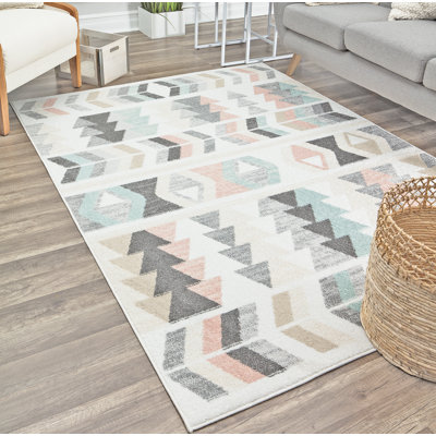 Miko Contemporary Mint Lime Area Rug