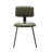 Faux Leather Dining Chair with Steel Legs-1830856907