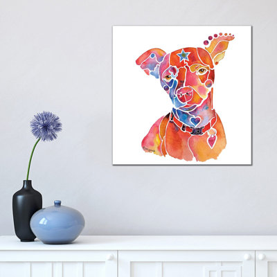 Rescue Dog Mooch by Jo Lynch - Wrapped Canvas Gallery-Wrapped Canvas Giclée