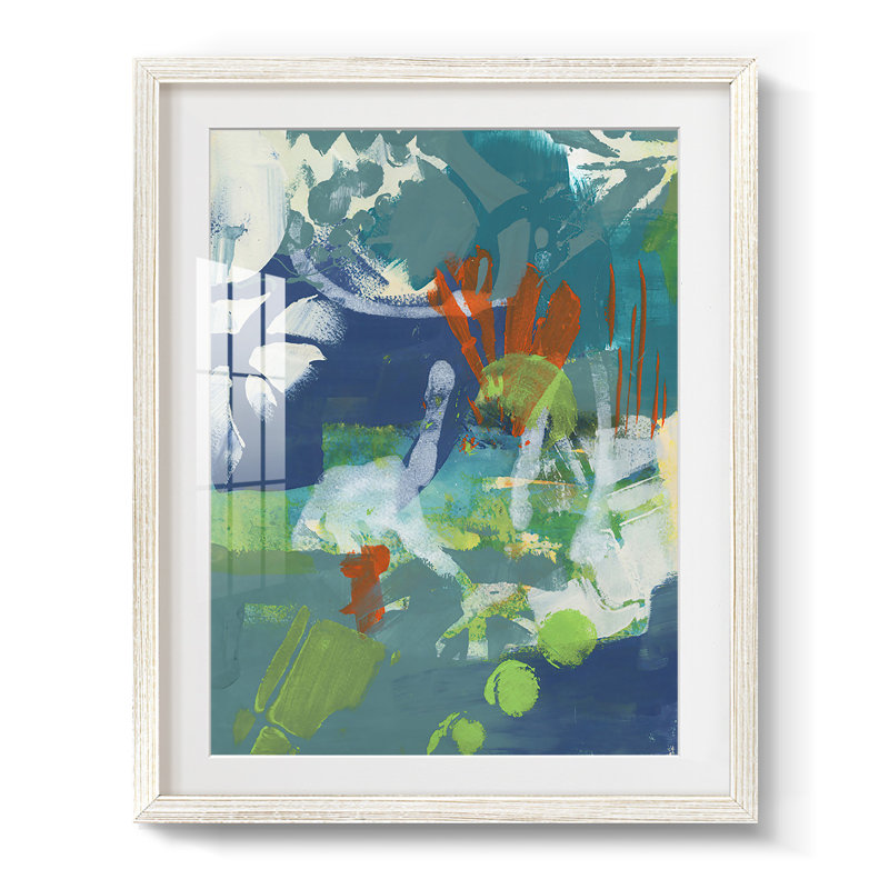 Tropical graphiques I - impression encadrée, H 28,5 po x l 20,5 po, Blanc