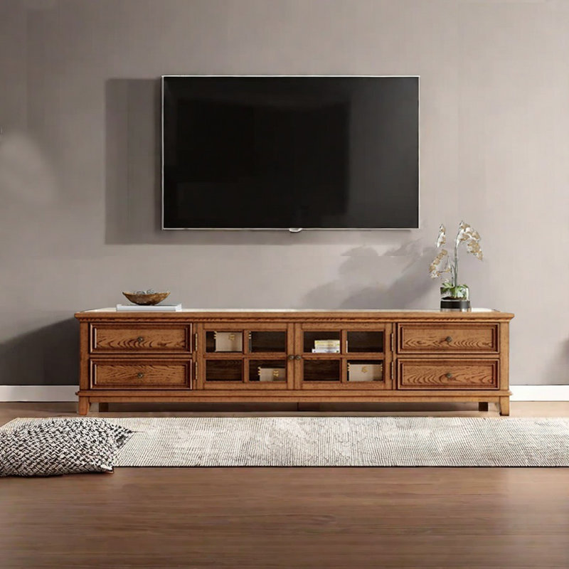 American Style Ash Wood TV Stand, 70.86"