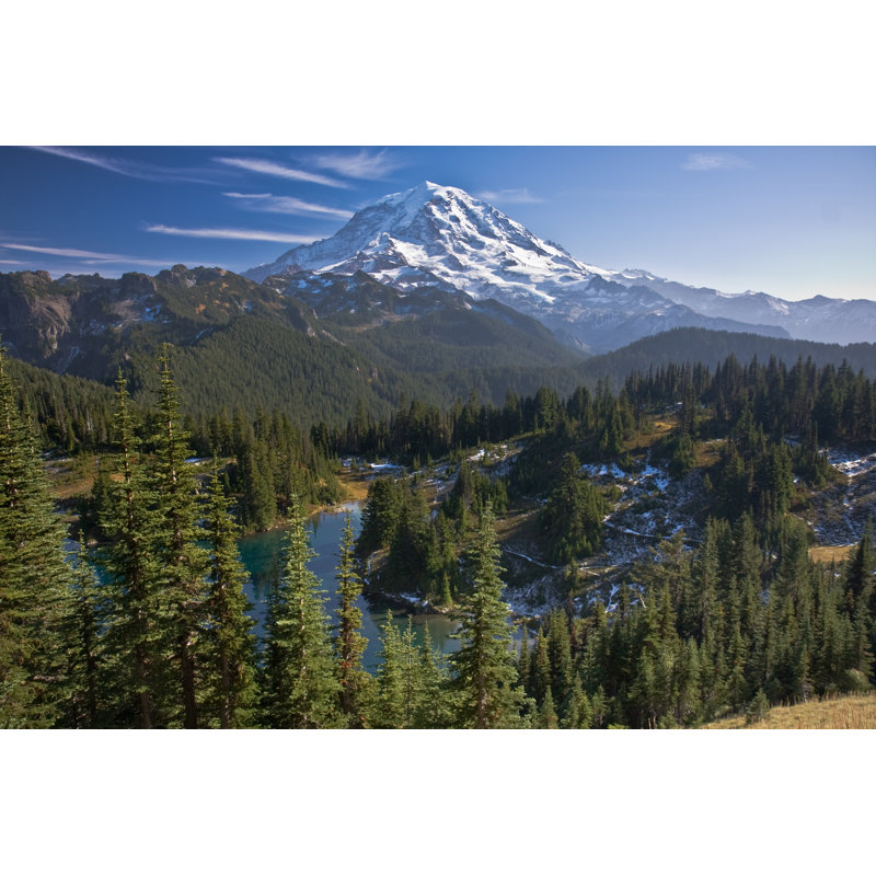 Mont Rainier - photographie sur toile tendue, L 18 po x H 12 po
