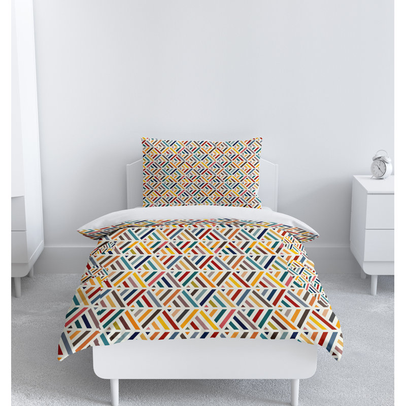 Abstract Duvet Cover, Queen Duvet Cover + 2 Queen Shams