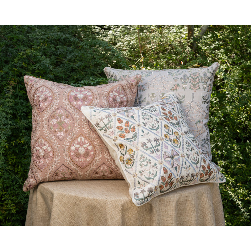 Timeless Blush Secret Garden Pillow Cover & Insert