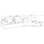Elsadig 134-Inch Upholstered Sectional Sofa Grey