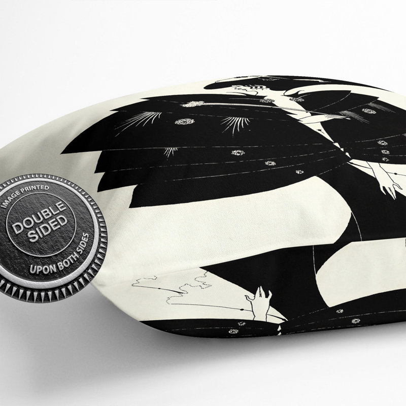 The Black Cape Vol.2 Scatter Cushion, White/Black, 55cm H x 55cm W x 20cm D