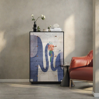 Armoire à tiroirs en bois massif