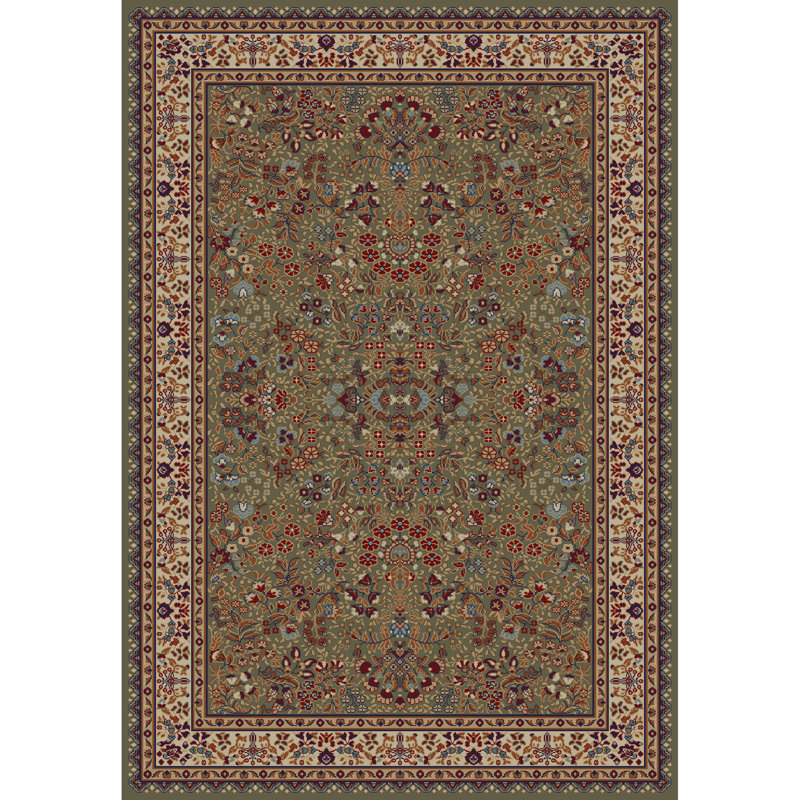 Tapis bleu marine à tissage plat Edmont, Rectangle 5 pi 3 po x 7 pi 7 po