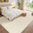 Modern Plush Velvet Carpet Washable Non-Slip Ivory Area Rug-550263837