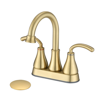 Centerset Bathroom Vanity Faucet With Drain Assembly