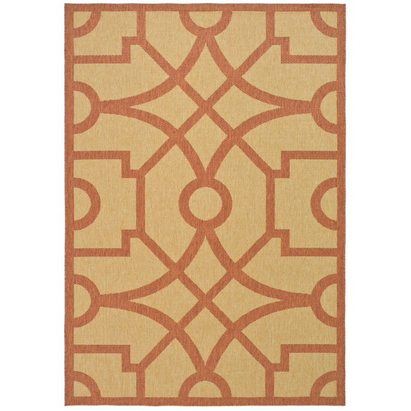 Tapis géométrique Jamon Martha Stewart Performance, Rectangle 2 pi 7 po x 5 pi