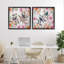 Ensemble de cadres flottants 2 pièces Bird Pairs & Country Florals, design par Adonna Ebrahimi-1698844703-1698844700