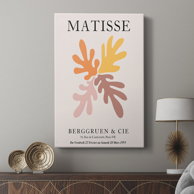 Matisse D, reproduction encadrée - galerie Cavas, H 48 po x l 32 po