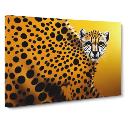 Modern Cheetah Abstract - Wrapped Canvas