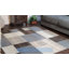 Tapis gris beige en polypropylène avec revers en jute Benne-1557230456
