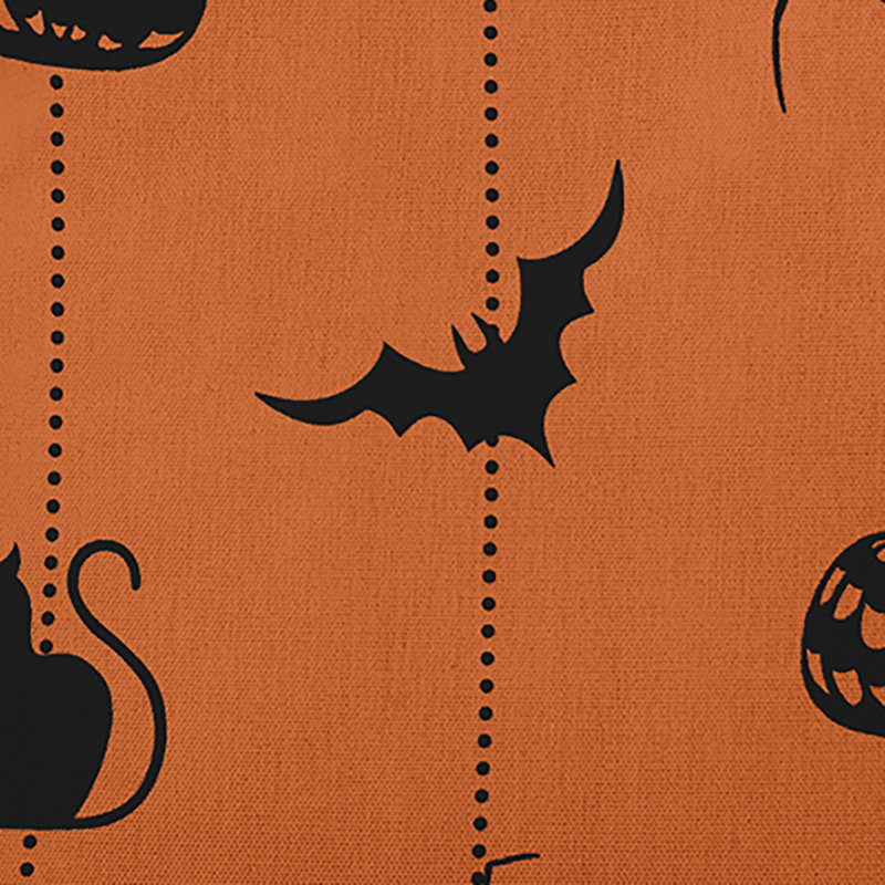 Halloween Web Accent Pillow, 16"H x 16"W, Dusty Orange, Square