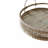 Round Woven Rattan Serving Trays With Handles, Natural Bamboo Serving Tray Set