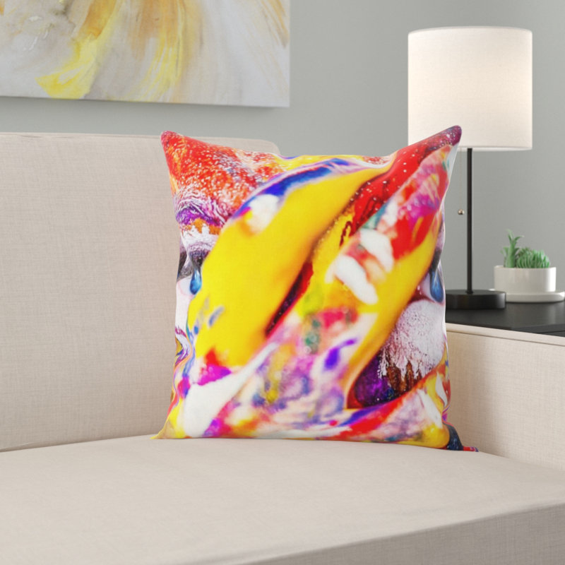 Coussin décoratif paint