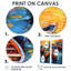 Bateaux dans le port I - art mural moderne sur toile-1974618763-1974618800-1974618761