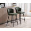 Upholstered Barstool With Footrest-105845135