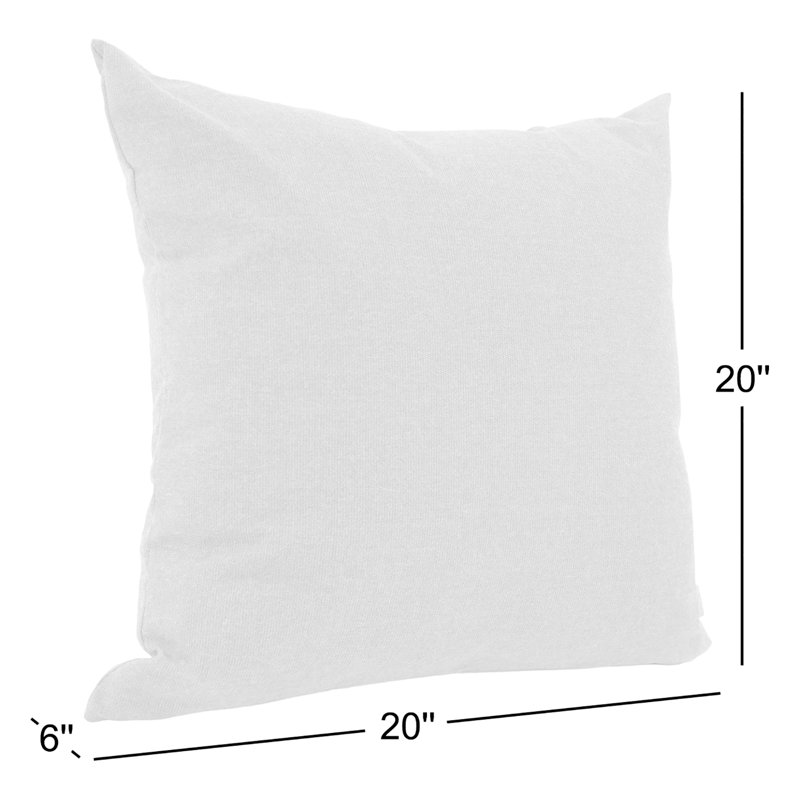 Outdoor Sunbrella Throw Pillow, Seascape Charcoal