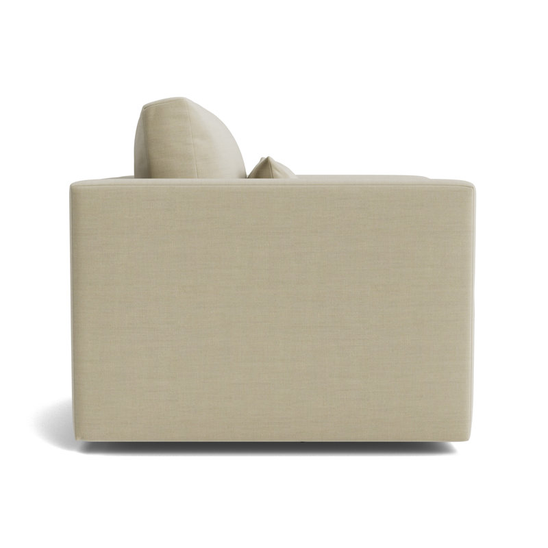 Haywood Full Swivel Chair, Performance Linen - Flax