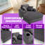 Canapé en velours Corduroy avec coussins amovibles, rangement pour magazines et porte-gobelets doubles-1750926933