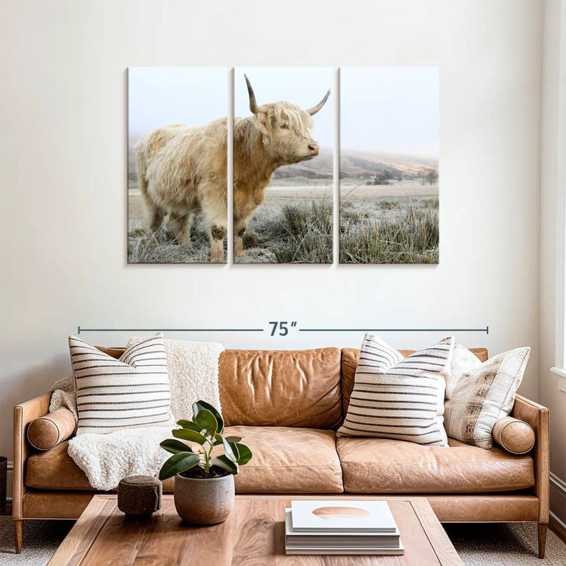 Vache sauvage sauvage des Highlands, H 36 po x l 57 po