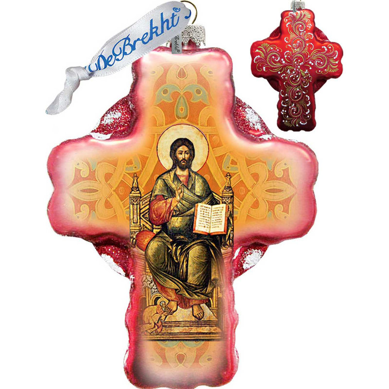 Collection de splendor de décoration en verre jesus cross
