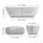 67" Premium Solid Surface Deep Soaking Bathtub