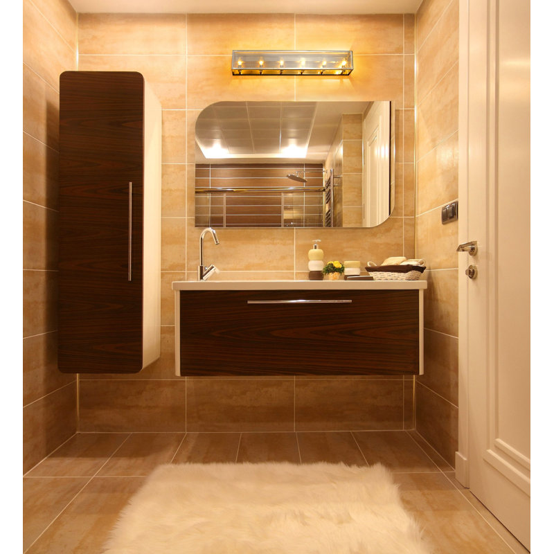 Éclairage pour meuble-lavabo 4 lumières Raimar, Chrome