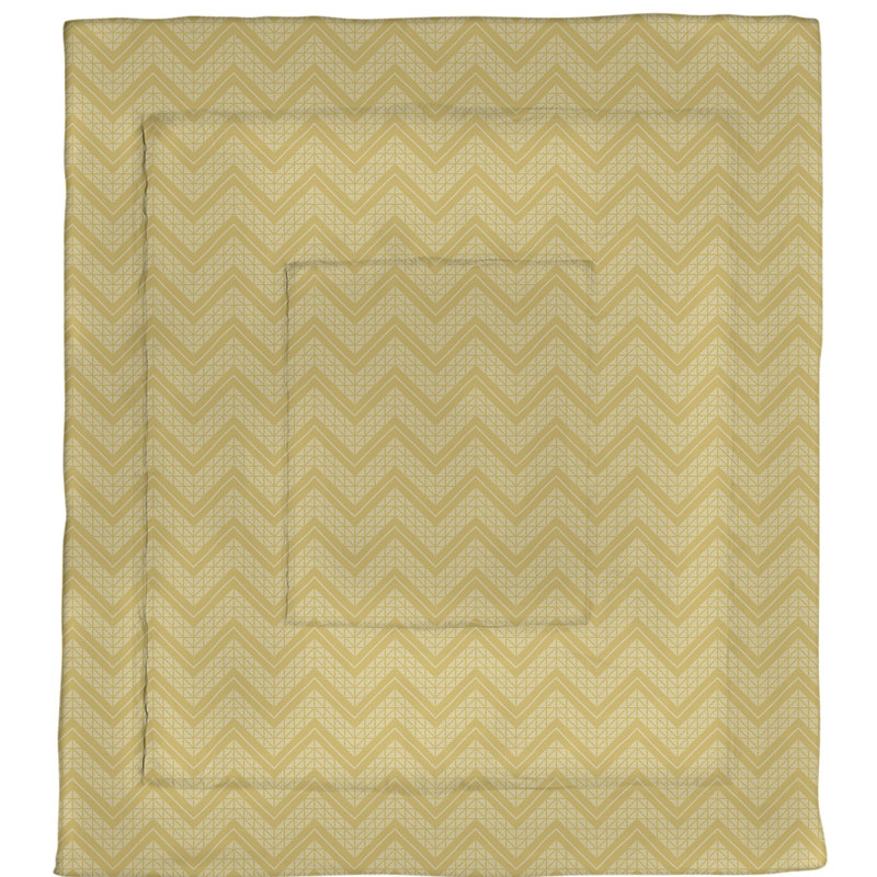 Édredon simple en microfibre Rhonda Cheval, Édredon grand, Jaune
