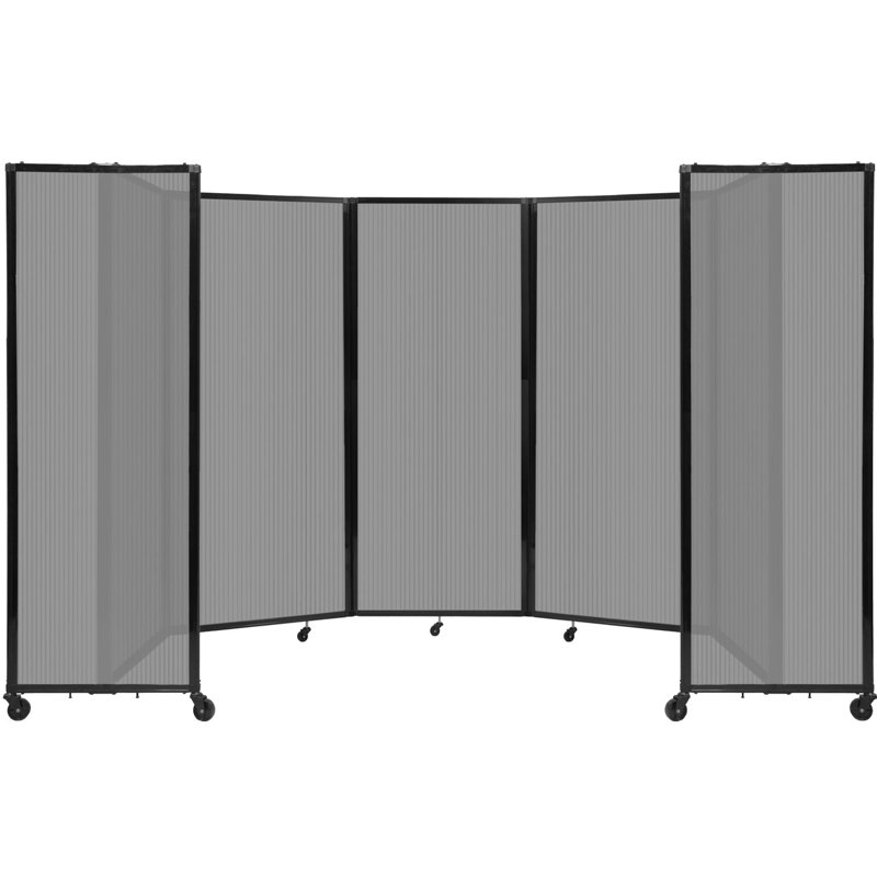 Cloison murale en polycarbonate 360, H 82 po x l 168 po, Gris clair