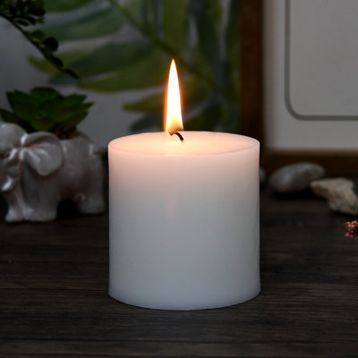 Unscented Pillar Candle