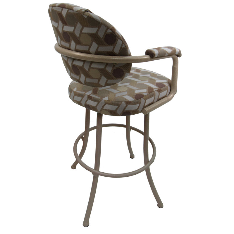 Vickky Swivel Upholstered Counter Stool, Bar Stool (30" Seat Height)
