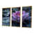 Toile avec cadre flottant or