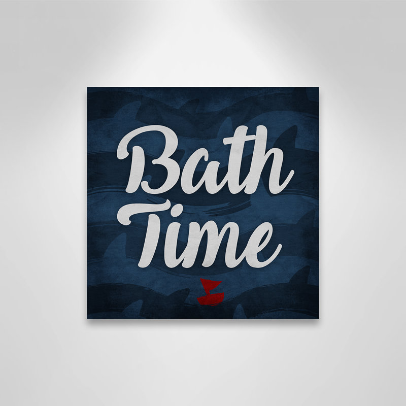 Bath Time Canvas Art, 12" H x 12" W x 1.5" D