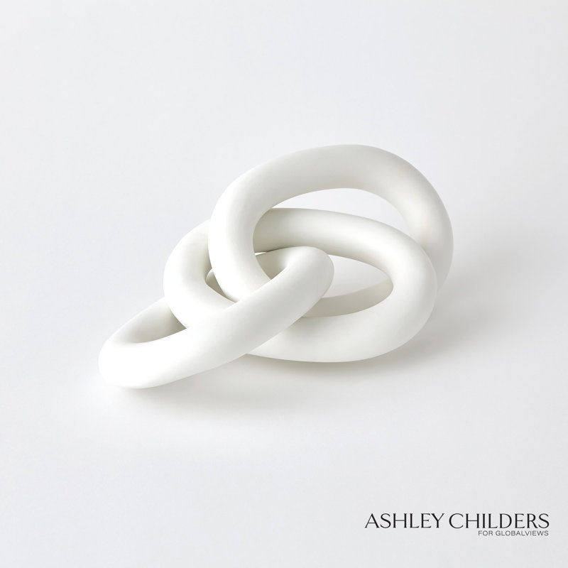 3 Rings Connected-Matte White