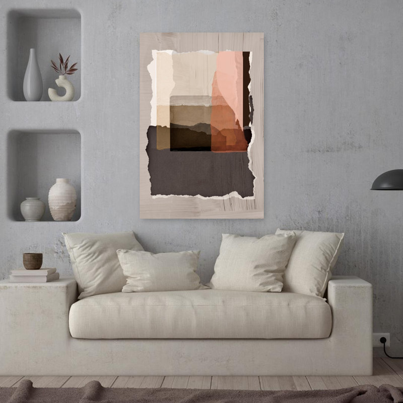 Torn 1 Abstract Contemporary Art, 36" H x 24" W