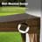 10X14ft Lean To Hardtop Gazebo With Gutters, Outdoor Wall Mounted Gazebo With Metal Roof