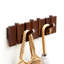 Solid Wood Wall Organizer with Key Hooks