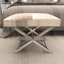 Tabouret de salon en acier inoxydable