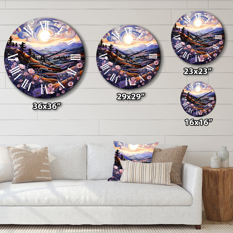 Monnier - Landscapes Wall Clock, Small