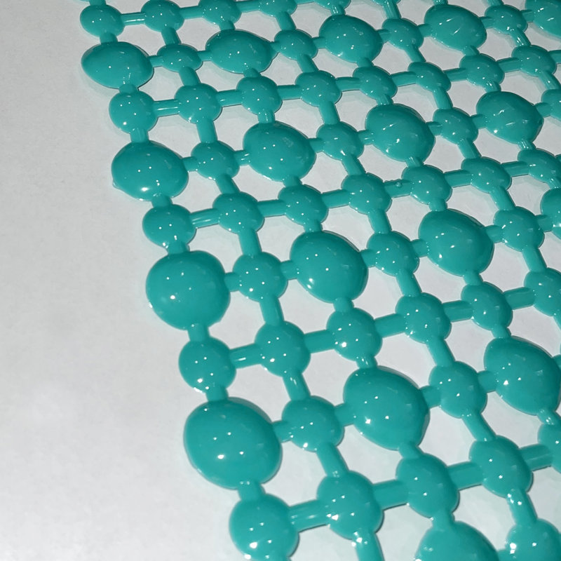 Castaldo Plastic Non-Slip Shower Mat, Teal