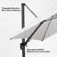 Parasol carré en porte-à-faux pivotant de 10 po avec base et rotation à 360 degrés Rocshelle-225910566-248276125