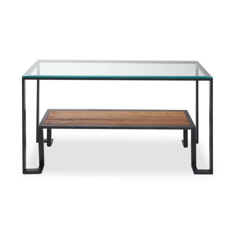 Talbott 36cm Glass Top Console Table