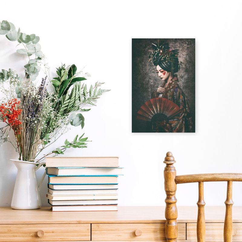 Mystic Japanese Beauty Contemporary Wall Art Print by Daisuke Kiyota - Wrapped Canvas Print, 45.72cm H x 30.48cm W