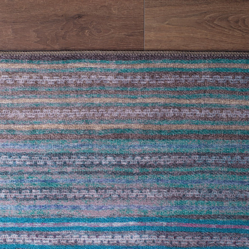 Premium Machine Washable Carpet, 4.6 x 6.2 Feet, 100% Polyester, 1850 g/m² | Pile Height: 0.2 Inches | Eco-Friendly Recycled Poly Cotton Underside | Perfect for Living Room, Bedroom, and High-Traffic Areas