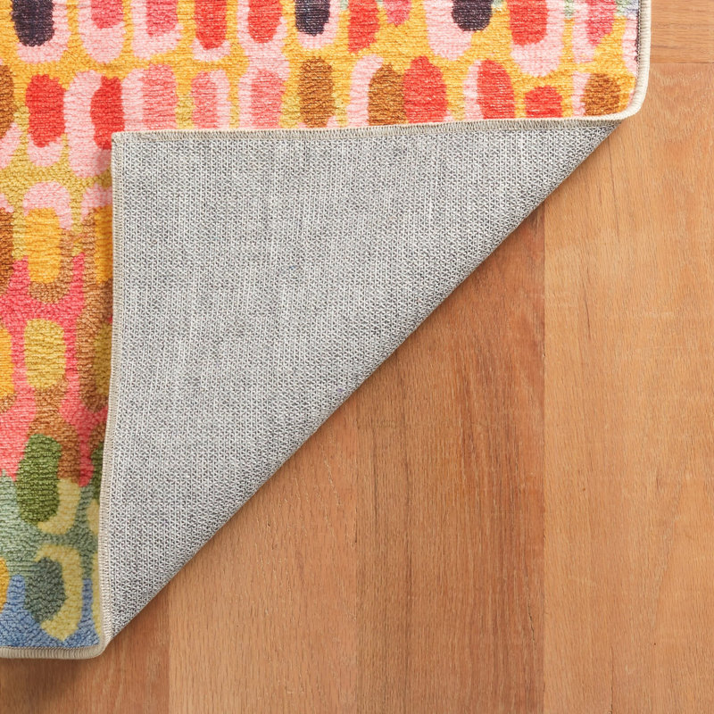 Paint Chip Multi Machine Printed Washable Rug, Rectangle 2' x 3'